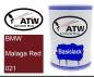 Preview: BMW, Malaga Red, 021: 500ml Lackdose, von ATW Autoteile West.